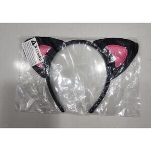 Black Cat Ears Headband Costume Accessory Women Girls Cosplay Party Halloween
